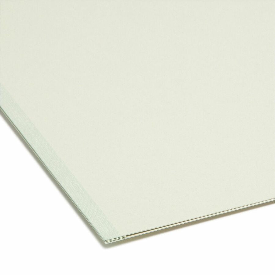 Smead 1/3 Tab Cut Letter Recycled Top File Folder - 8 1/2’’ x 11’’ - 1’’ Expansion - Location - Assorted Position