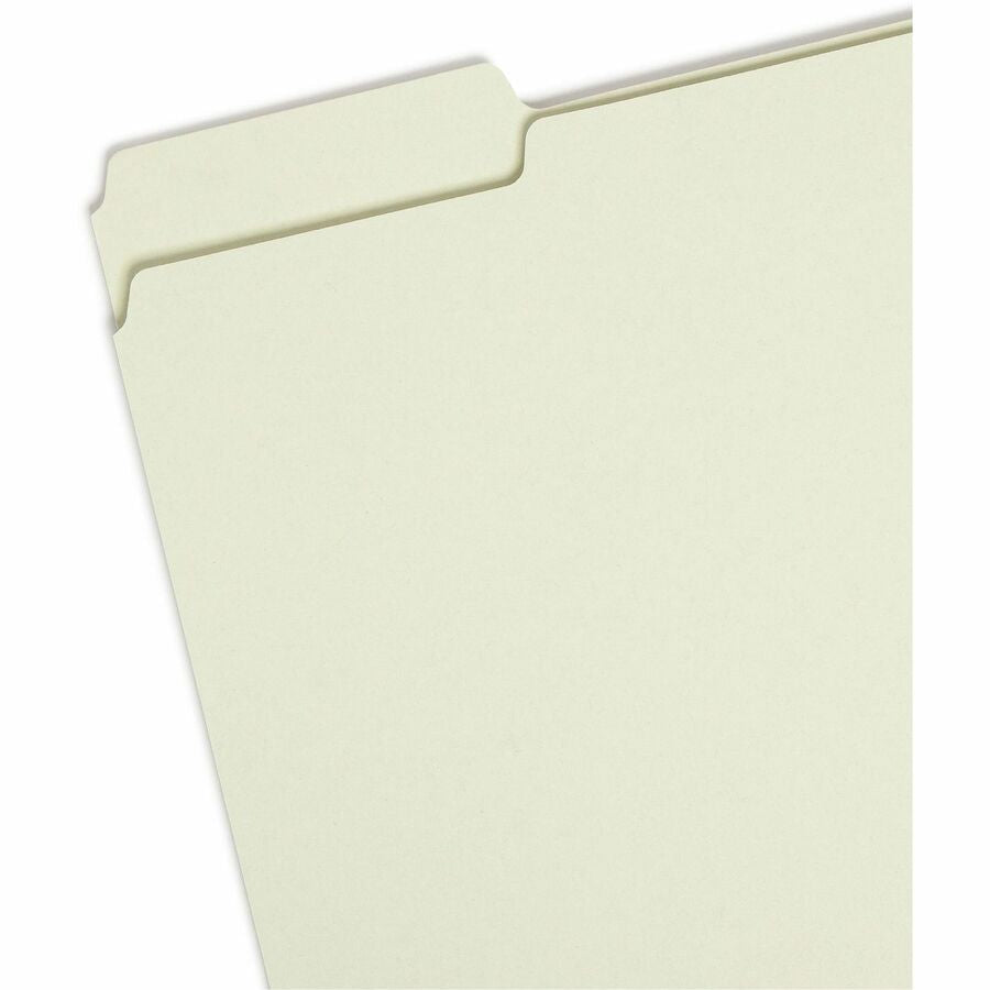 Smead 1/3 Tab Cut Letter Recycled Top File Folder - 8 1/2’’ x 11’’ - 1’’ Expansion - Location - Assorted Position