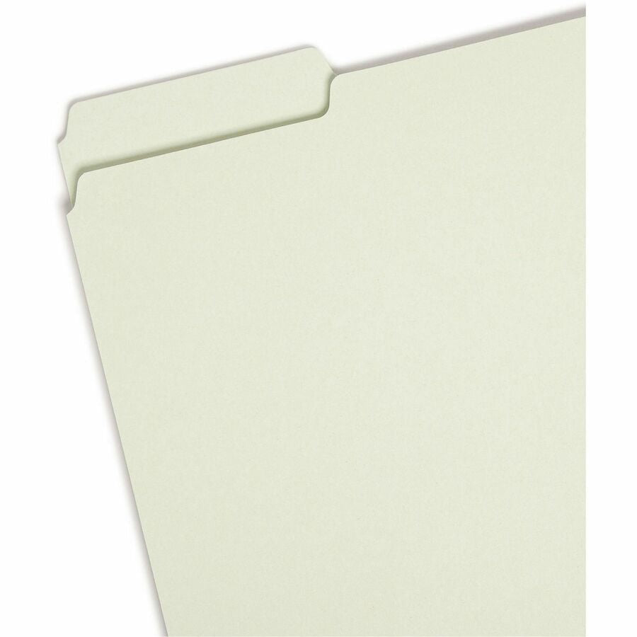 Smead 1/3 Tab Cut Letter Recycled Top File Folder - 8 1/2’’ x 11’’ - 2’’ Expansion - Location - Assorted Position