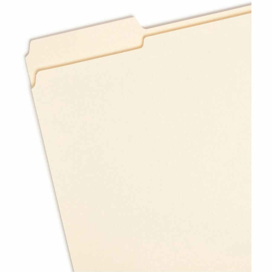 Smead 1/3 Tab Cut Letter Recycled Top Tab File Folder - Left