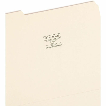Smead 1/3 Tab Cut Letter Recycled Top Tab File Folder - Top