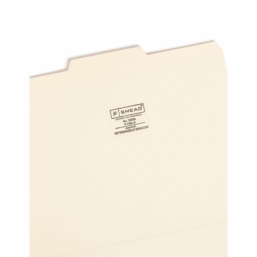 Smead 1/3 Tab Cut Letter Recycled Top Tab File Folder - Alternate-Image5
