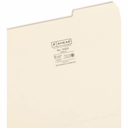 Smead 1/3 Tab Cut Letter Recycled Top Tab File Folder - Alternate-Image3