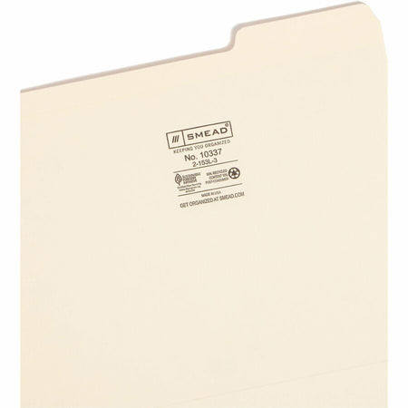 Smead 1/3 Tab Cut Letter Recycled Top Tab File Folder - Alternate-Image5