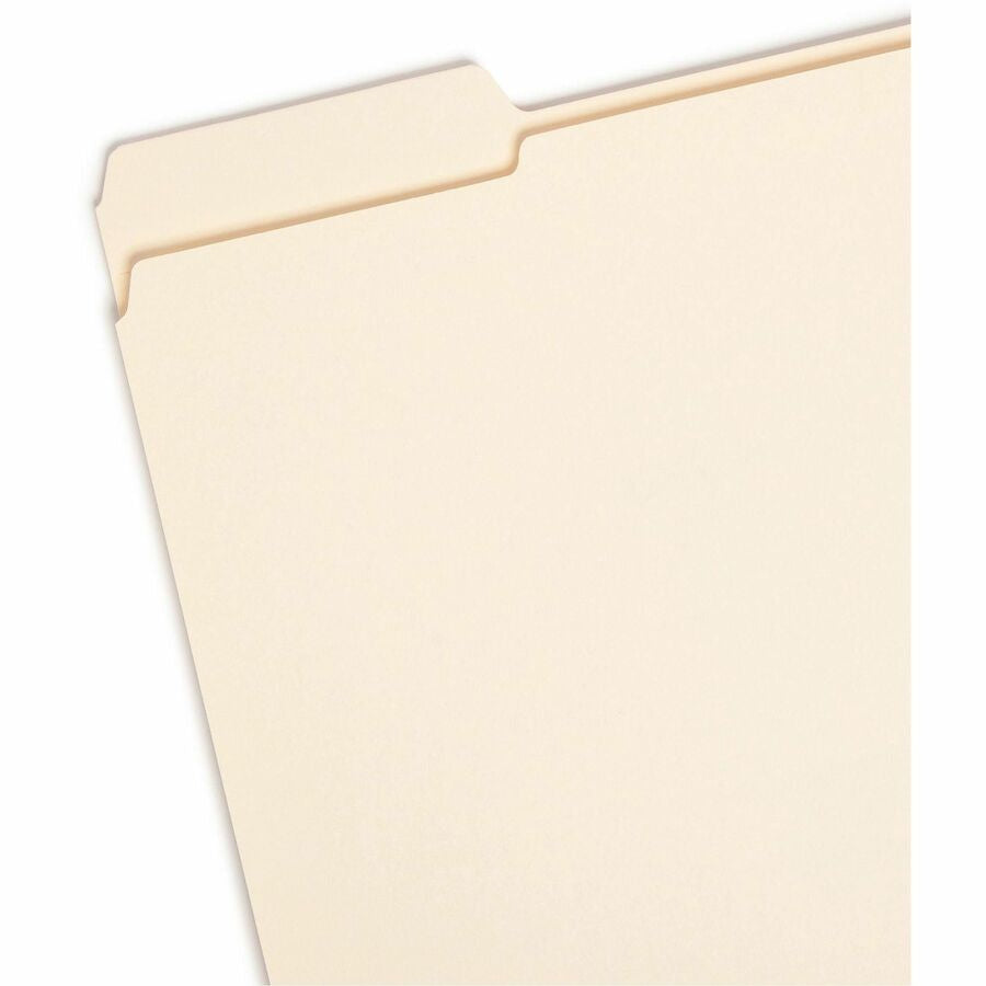 Smead 1/3 Tab Cut Letter Recycled Top Tab File Folder - Left