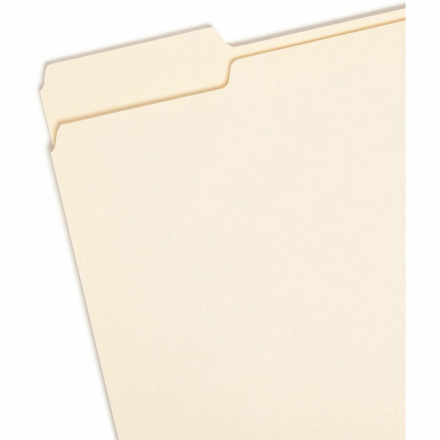 Smead 1/3 Tab Cut Letter Recycled Top Tab File Folder - Left