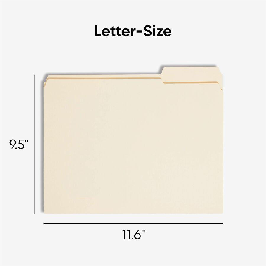 Smead 1/3 Tab Cut Letter Recycled Top Tab File Folder - Alternate-Image2
