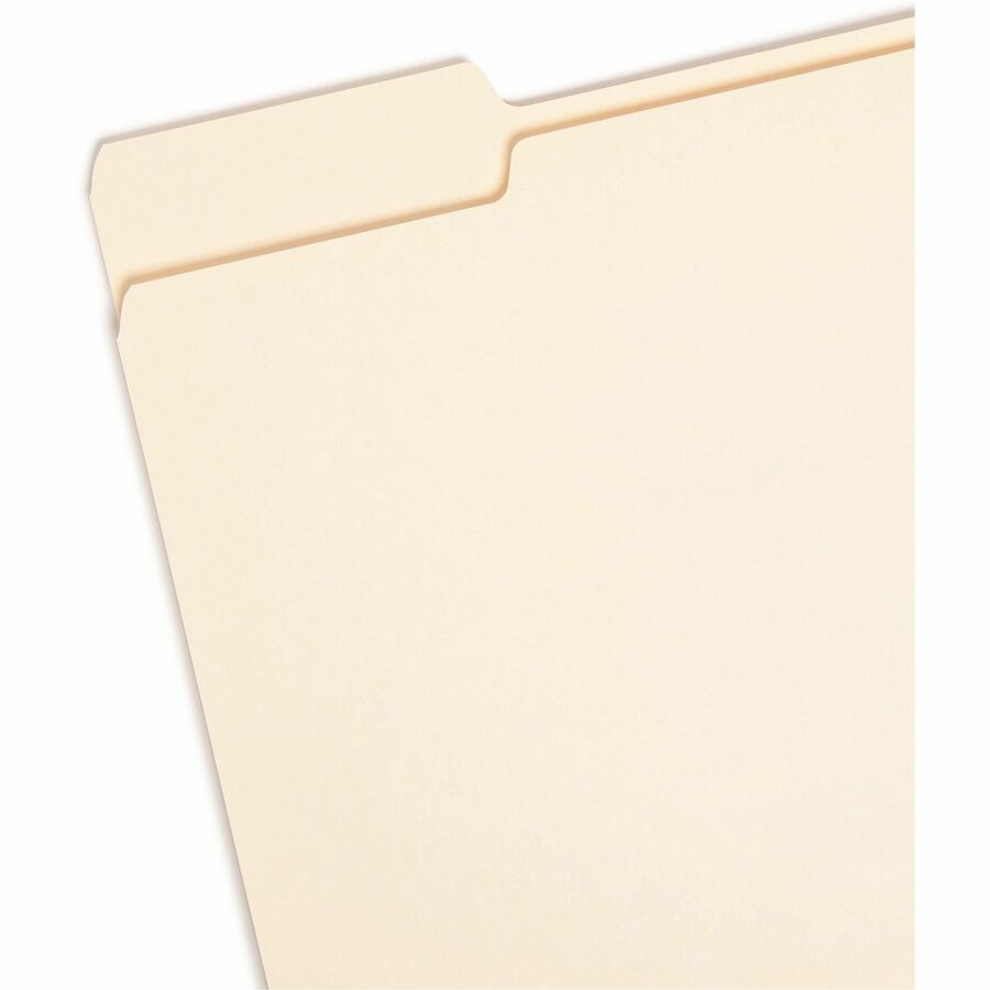 Smead 1/3 Tab Cut Letter Recycled Top Tab File Folder - Left