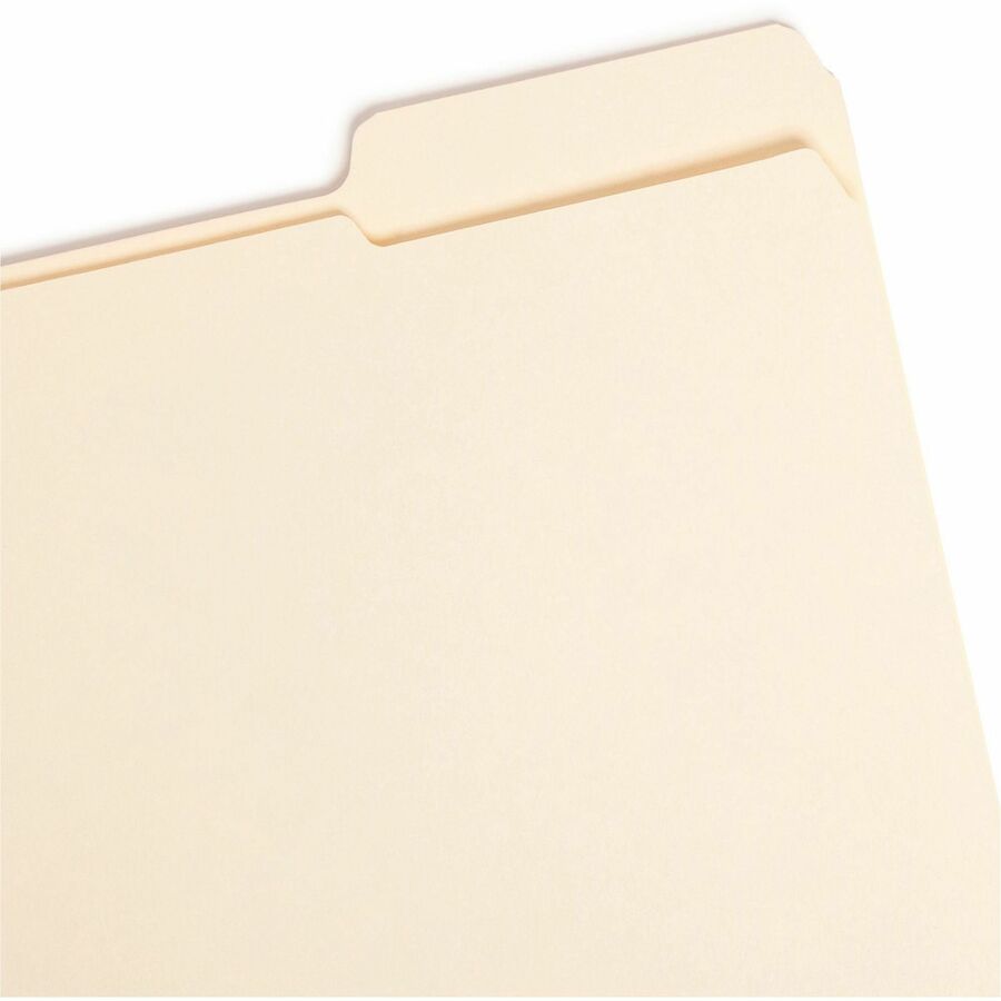 Smead 1/3 Tab Cut Letter Recycled Top Tab File Folder - Left