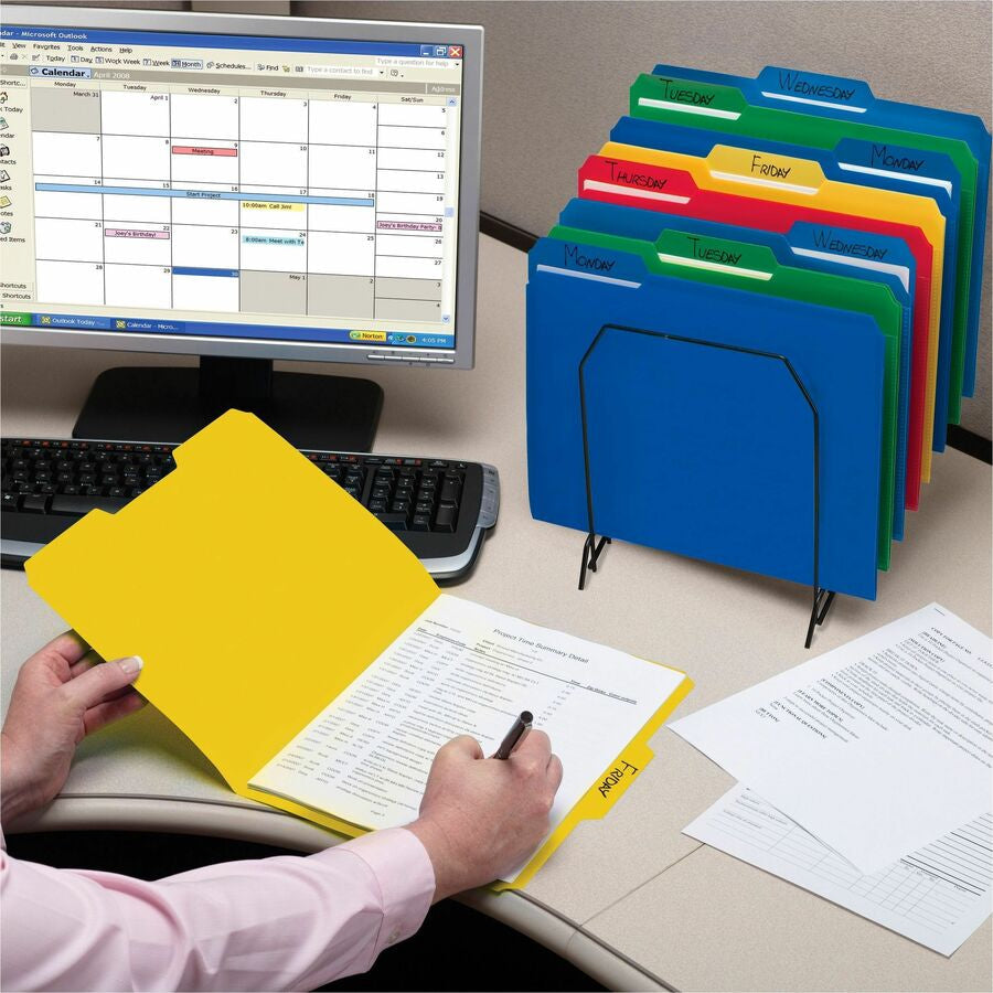 Smead 1/3 Tab Cut Letter Top Tab File Folder - Alternate-Image3