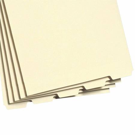 Smead 1/5 Tab Cut Legal Folder Divider with Fastener - Assorted Tab(s) - 10% Recycled - 50 / Pack - Filing Accessories