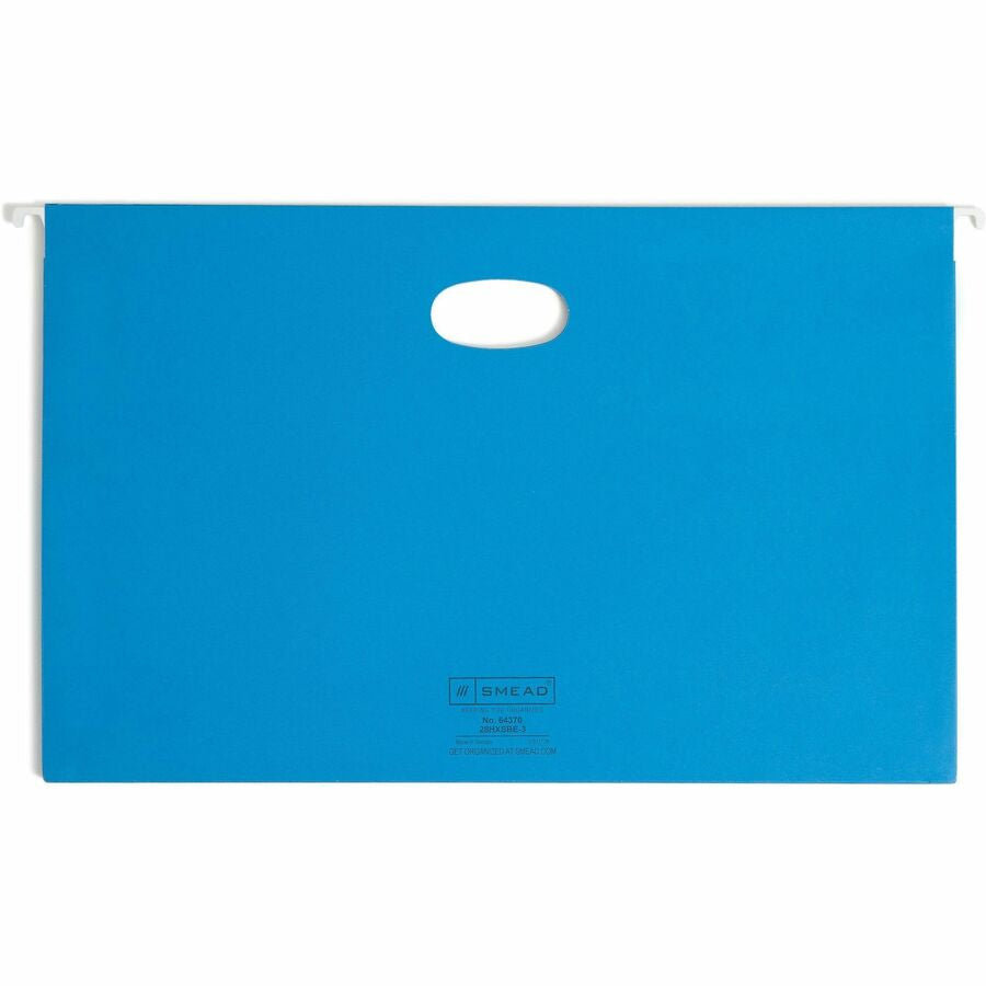 Smead 1/5 Tab Cut Legal Recycled Hanging Folder - 8 1/2’’ x 14’’ - 3’’ Expansion - Top Location - Assorted Position