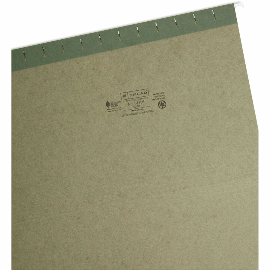 Smead 1/5 Tab Cut Legal Recycled Hanging Folder - Alternate-Image6