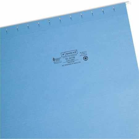 Smead 1/5 Tab Cut Legal Recycled Hanging Folder - Right