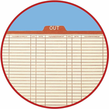 Smead 1/5 Tab Cut Legal Recycled Top File Folder - 8 1/2’’ x 14’’ - 1’’ Expansion - Location - Center Position - Filing
