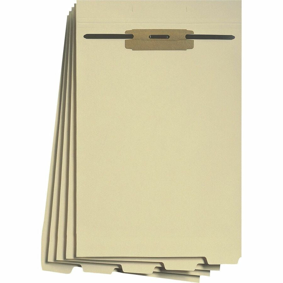 Smead 1/5 Tab Cut Letter Folder Divider with Fastener - Assorted Tab(s) - 10% Recycled - 50 / Pack - Filing Accessories