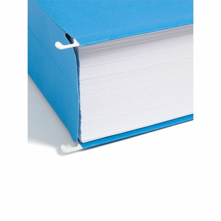 Smead 1/5 Tab Cut Letter Recycled Hanging Folder - 8 1/2’’ x 11’’ - 3’’ Expansion - Top Location - Assorted Position