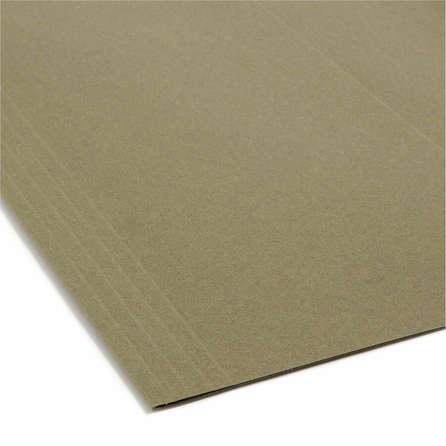 Smead 1/5 Tab Cut Letter Recycled Hanging Folder - Bottom