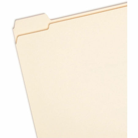 Smead 1/5 Tab Cut Letter Recycled Top Tab File Folder - Left