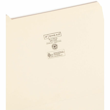 Smead 1/5 Tab Cut Letter Recycled Top Tab File Folder - Alternate-Image2