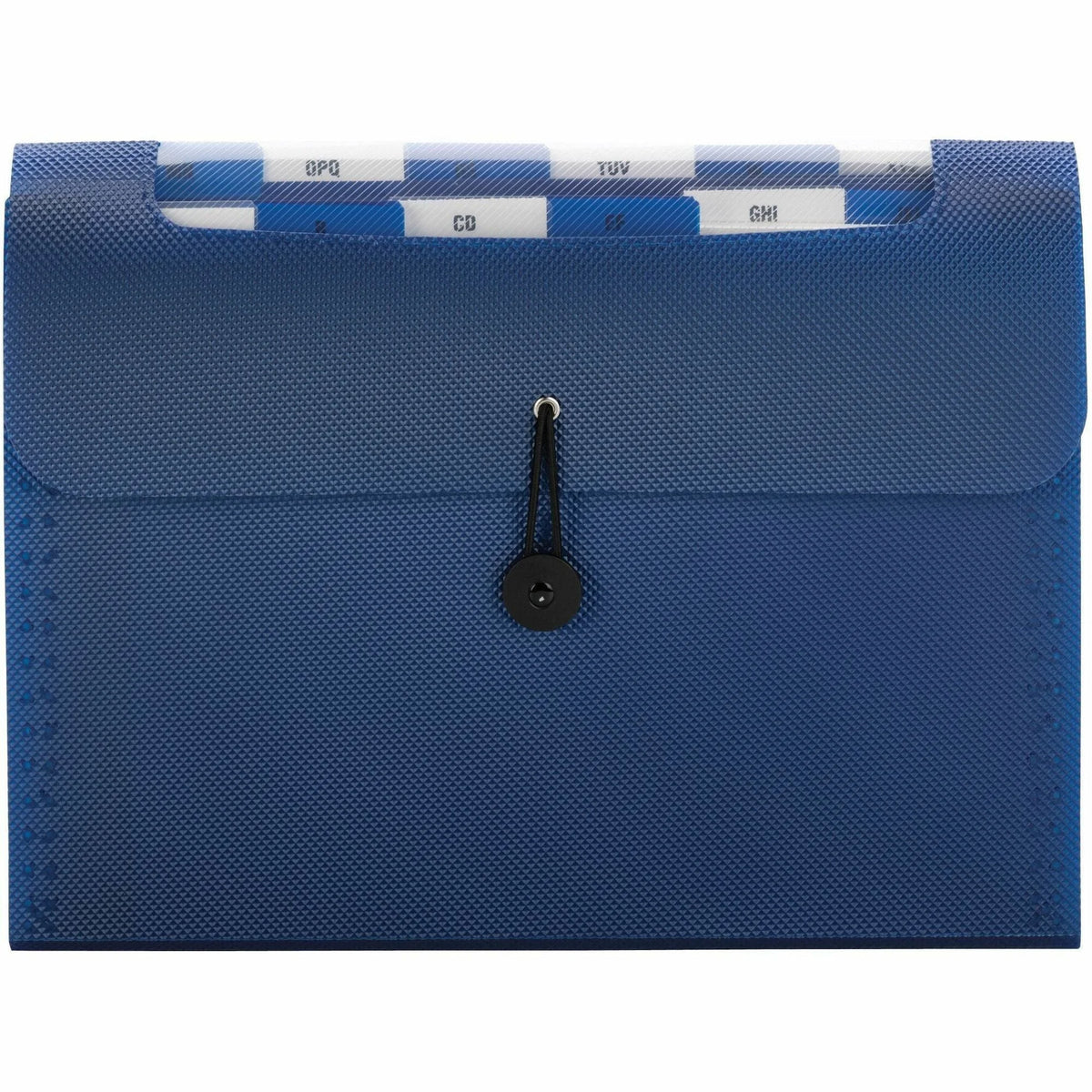 Smead Letter Expanding File 8 1/2’’ x 11’’ Navy Polypropylene 12 / Carton Pocket(s) Top Tab Location Assorted Position