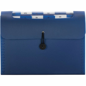 Smead Letter Expanding File 8 1/2’’ x 11’’ Navy Polypropylene 12 / Carton Pocket(s) Top Tab Location Assorted Position