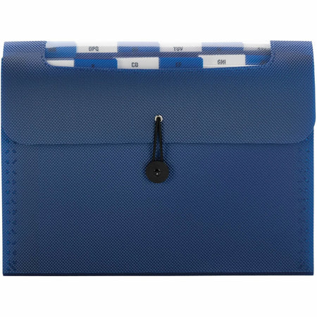 Smead Letter Expanding File 8 1/2’’ x 11’’ Navy Polypropylene 12 / Carton Pocket(s) Top Tab Location Assorted Position