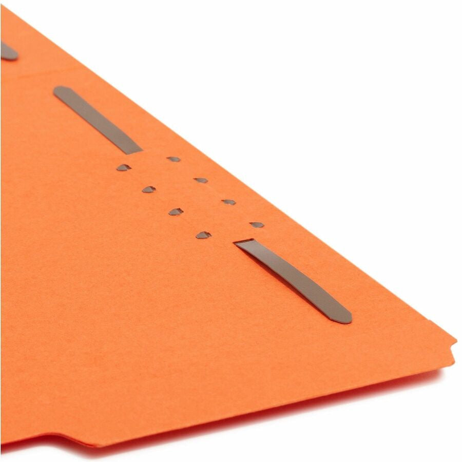 Smead 12540 1/3 Tab Cut Letter Recycled Fastener Folder - 8 1/2’’ x 11’’ - 2 2K Fastener(s) - 2’’ for - Top Location
