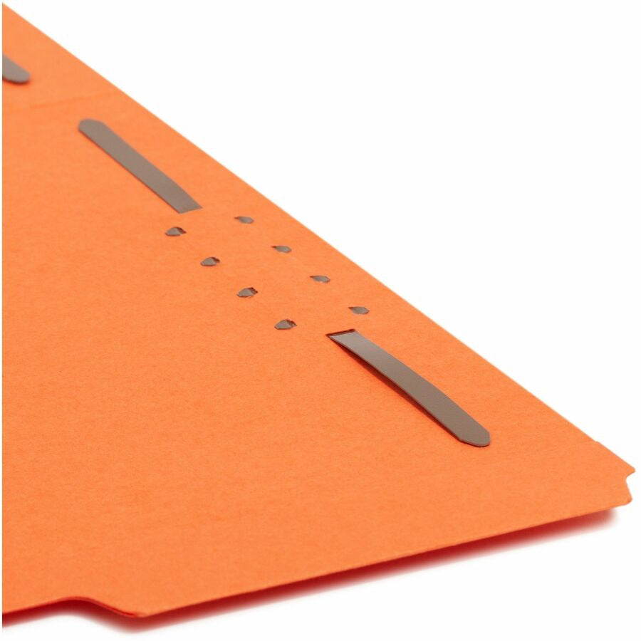Smead 12540 1/3 Tab Cut Letter Recycled Fastener Folder - 8 1/2’’ x 11’’ - 2 2K Fastener(s) - 2’’ for - Top Location