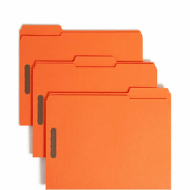 Smead 12540 1/3 Tab Cut Letter Recycled Fastener Folder - 8 1/2’’ x 11’’ - 2 2K Fastener(s) - 2’’ for - Top Location