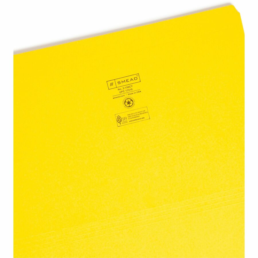 Smead 17910 Straight Tab Cut Legal Recycled Top Tab File Folder - Alternate-Image3
