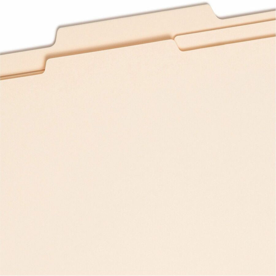 Smead 2/5 Tab Cut Legal Recycled Classification Folder - 8 1/2’’ x 14’’ - 2’’ Expansion - 2 2B Fastener(s)
