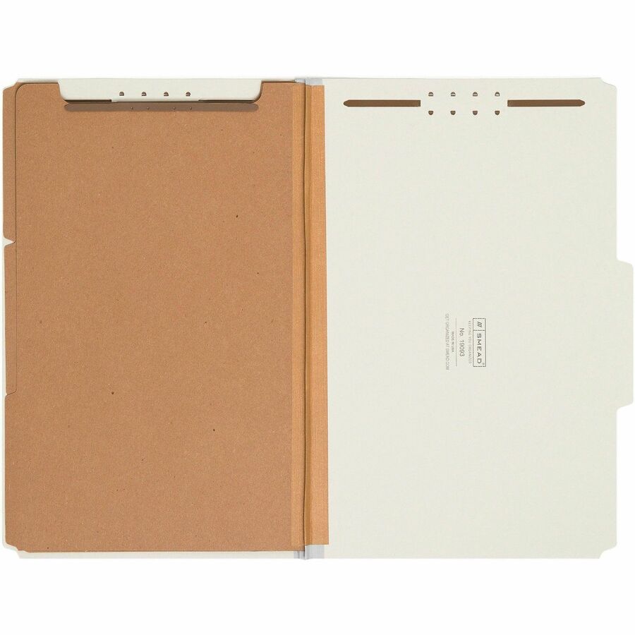 Smead 2/5 Tab Cut Legal Recycled Classification Folder - Front