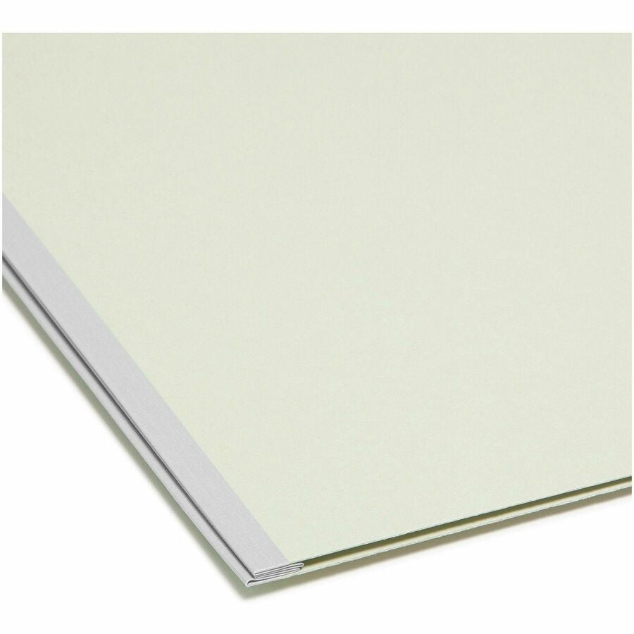 Smead 2/5 Tab Cut Legal Recycled Fastener Folder - 8 1/2’’ x 14’’ - 2’’ Expansion - 2 2S Fastener(s) - Top Location