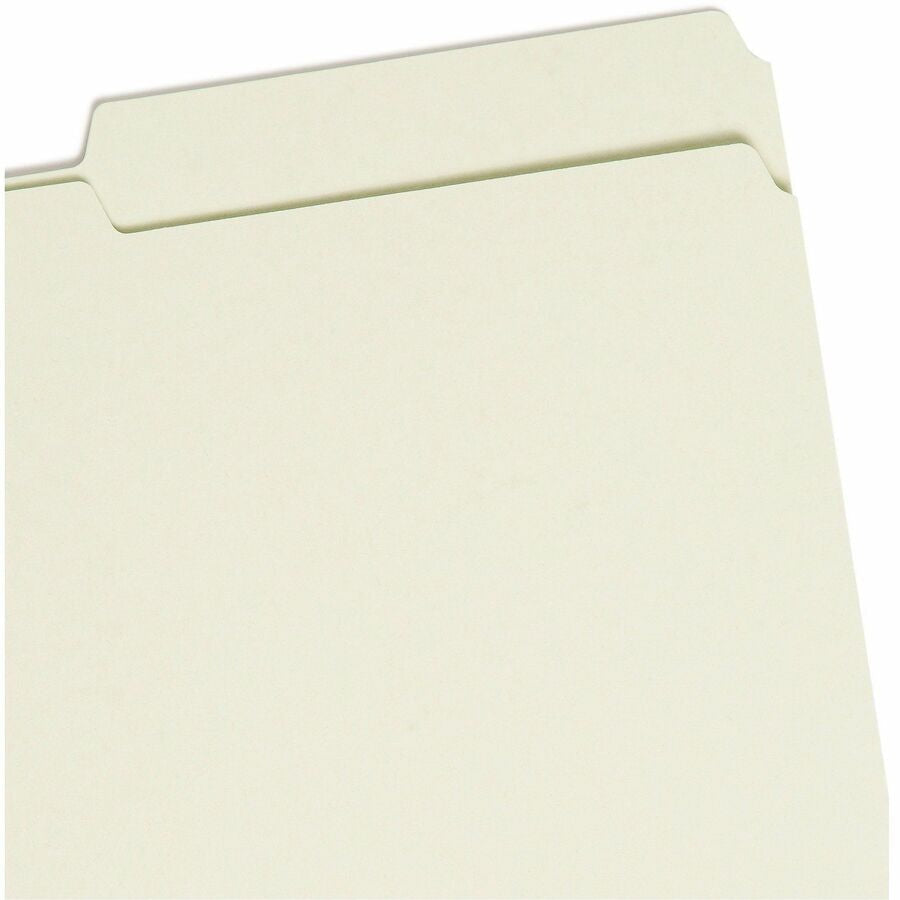 Smead 2/5 Tab Cut Legal Recycled Fastener Folder - 8 1/2’’ x 14’’ - 2’’ Expansion - 2 2S Fastener(s) - Top Location