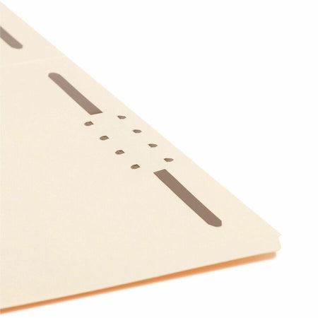 Smead 2/5 Tab Cut Legal Recycled Fastener Folder - 8 1/2’’ x 14’’ - 3/4’’ Expansion - 2 2K Fastener(s) - 2’’