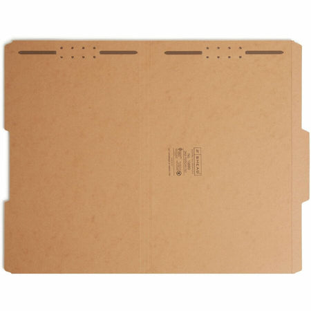 Smead 2/5 Tab Cut Legal Recycled Fastener Folder - 8 1/2’’ x 14’’ - 3/4’’ Expansion - 2 2K Fastener(s) - 2’’