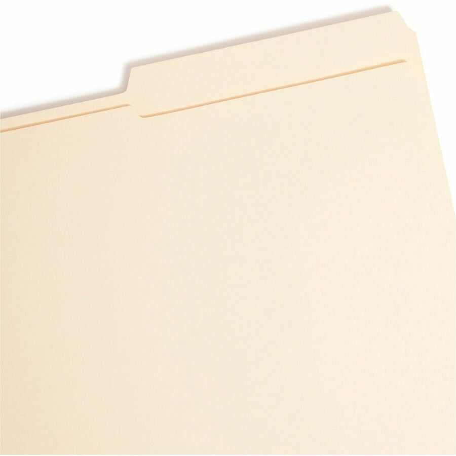 Smead 2/5 Tab Cut Legal Recycled Fastener Folder - 8 1/2’’ x 14’’ - 3/4’’ Expansion - 2 2K Fastener(s) - 2’’