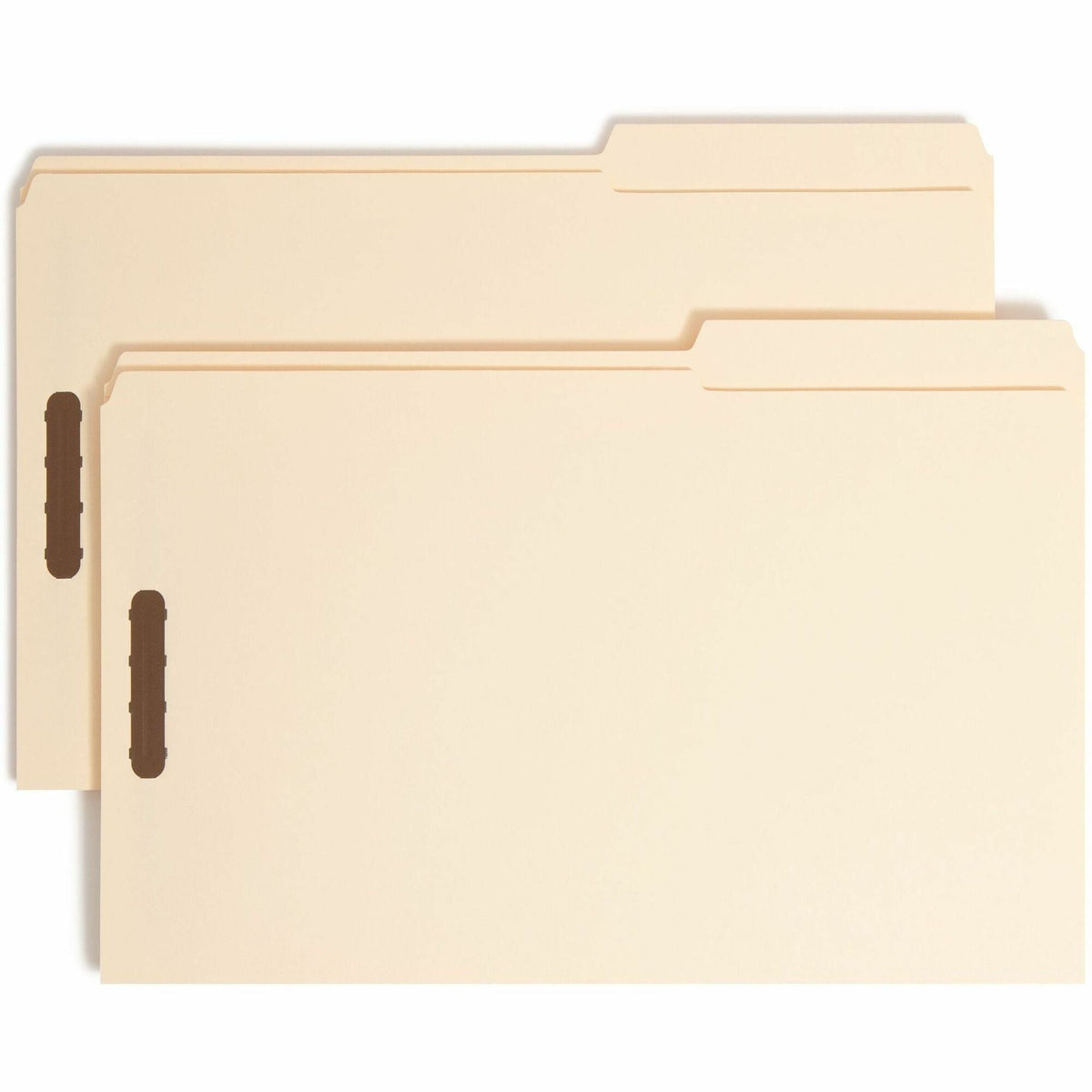 Smead 2/5 Tab Cut Legal Recycled Fastener Folder - 8 1/2’’ x 14’’ - 3/4’’ Expansion - 2 2K Fastener(s) - 2’’
