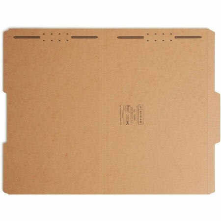 Smead 2/5 Tab Cut Legal Recycled Fastener Folder - 8 1/2’’ x 14’’ - 3/4’’ Expansion - 2 2K Fastener(s) - 2’’
