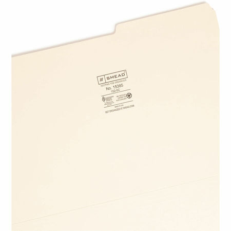 Smead 2/5 Tab Cut Legal Recycled Top Tab File Folder - Alternate-Image3
