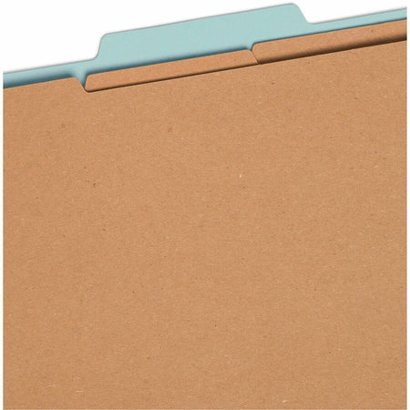 Smead 2/5 Tab Cut Letter Recycled Classification Folder - 8 1/2’’ x 11’’ - 3’’ Expansion - 2 2K Fastener(s) - Top