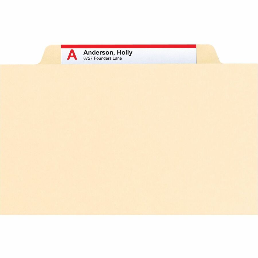Smead 2/5 Tab Cut Letter Recycled Classification Folder - Alternate-Image3