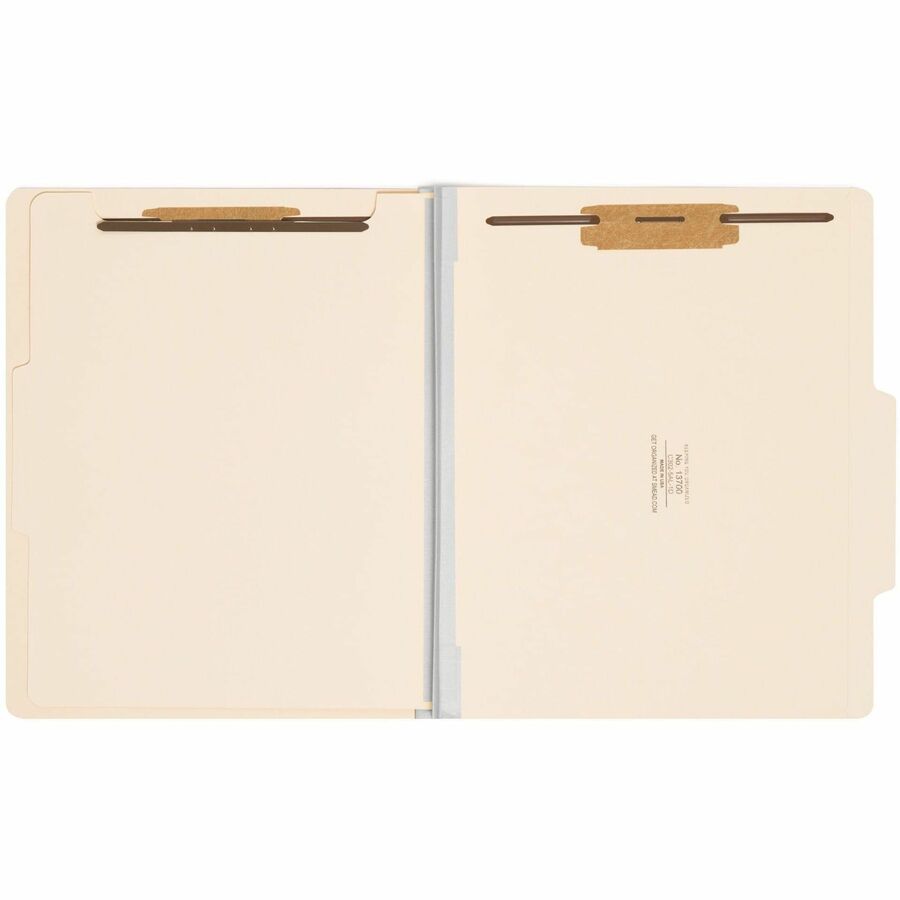 Smead 2/5 Tab Cut Letter Recycled Classification Folder - Alternate-Image1