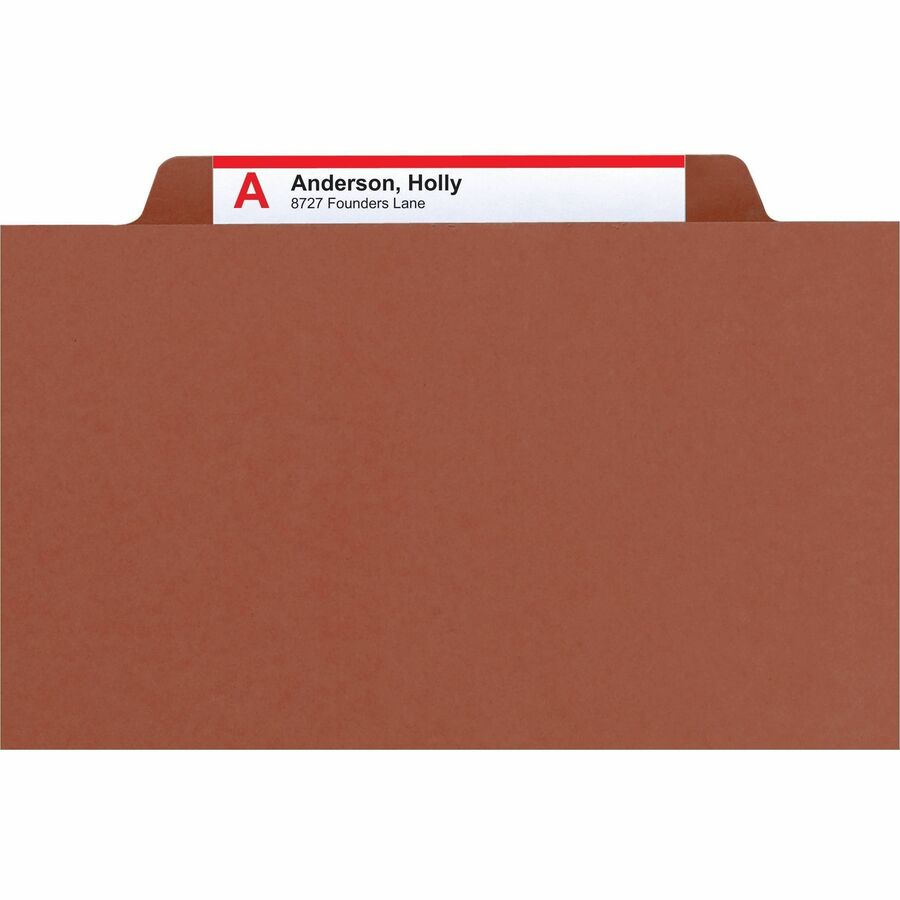 Smead 2/5 Tab Cut Letter Recycled Classification Folder - Alternate-Image4