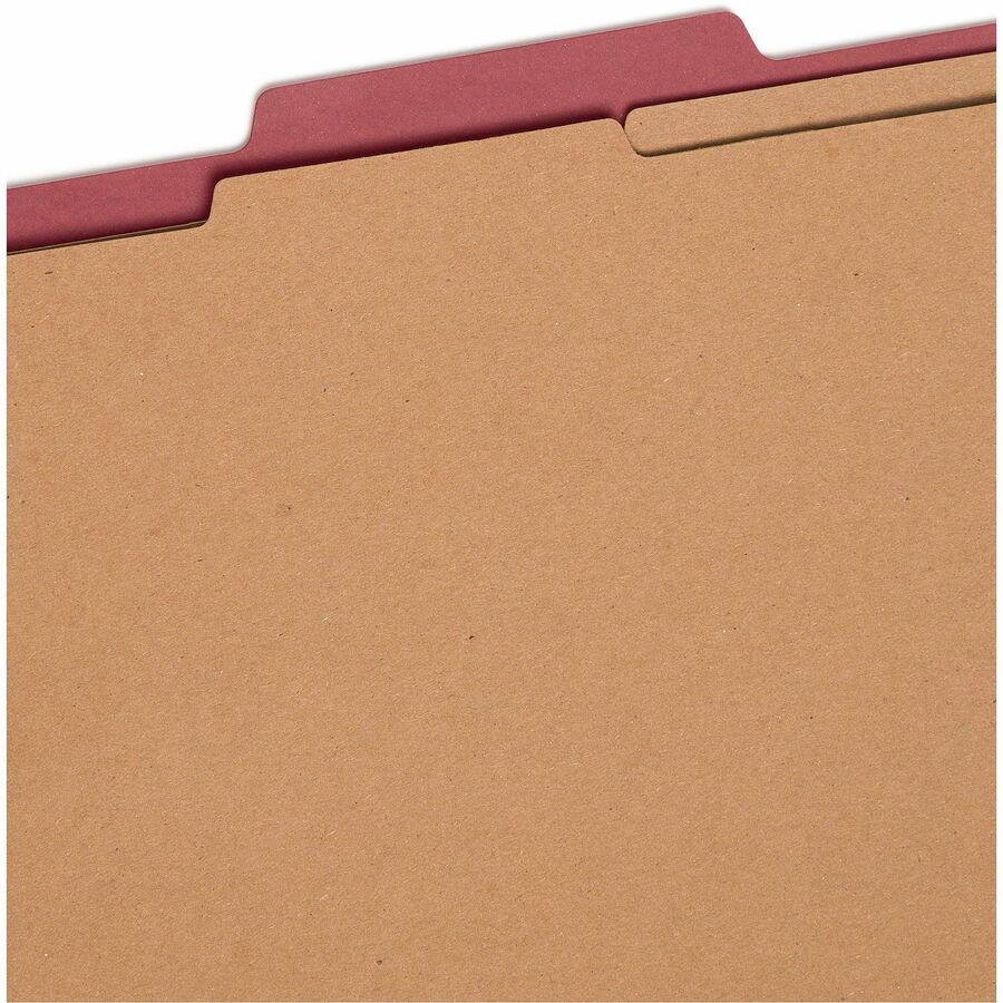 Smead 2/5 Tab Cut Letter Recycled Classification Folder - Top