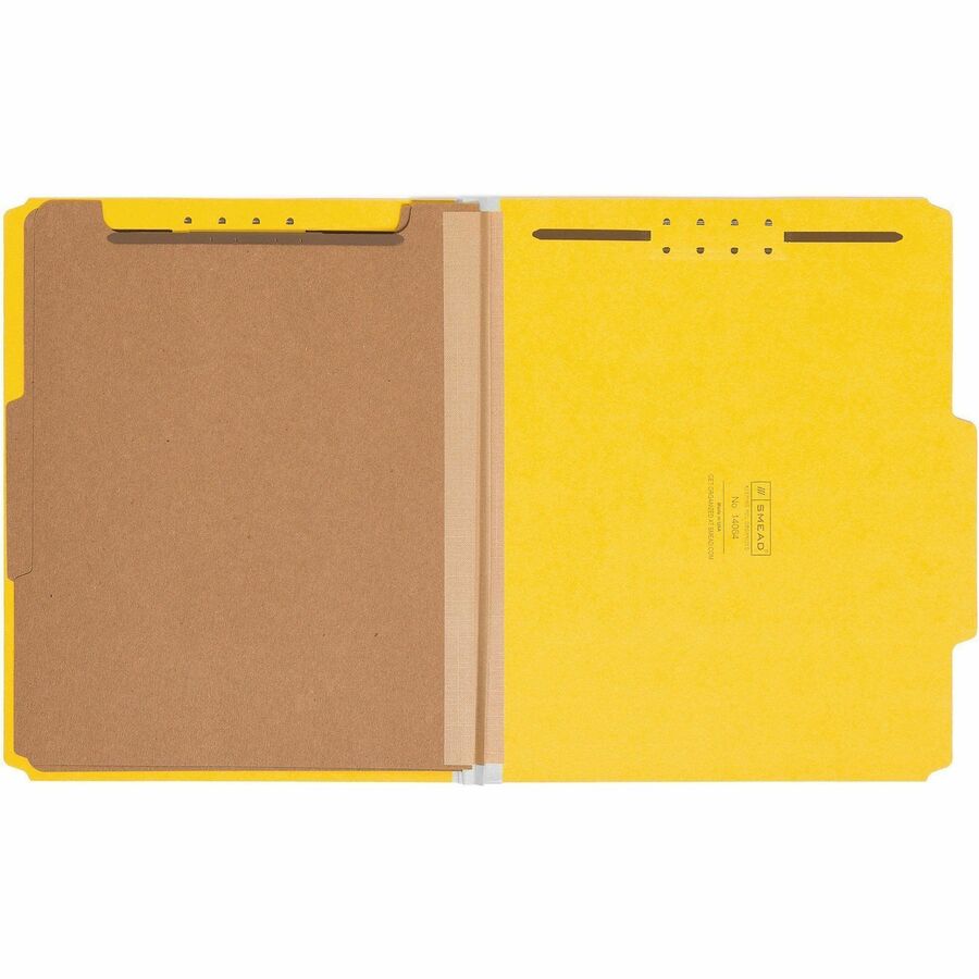 Smead 2/5 Tab Cut Letter Recycled Classification Folder - Front