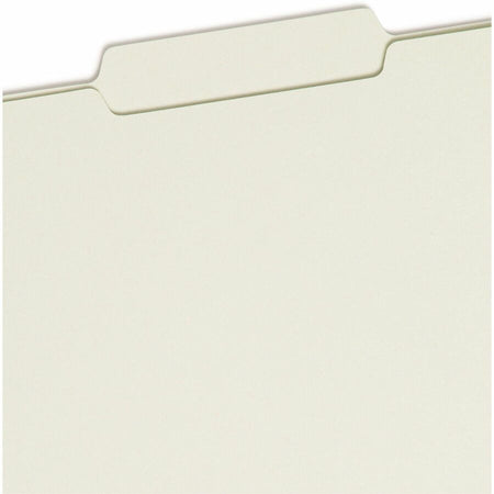 Smead 2/5 Tab Cut Letter Recycled Fastener Folder - 8 1/2’’ x 11’’ - 1’’ Expansion - 2 2S Fastener(s) - 2’’