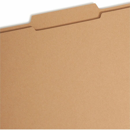 Smead 2/5 Tab Cut Letter Recycled Fastener Folder - 8 1/2’’ x 11’’ - 3/4’’ Expansion - 2 2K Fastener(s) - 2’’