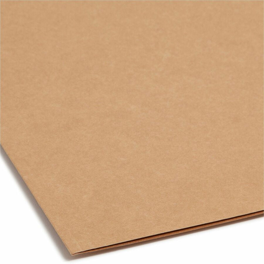 Smead 2/5 Tab Cut Letter Recycled Fastener Folder - 8 1/2’’ x 11’’ - 3/4’’ Expansion - 2 2K Fastener(s) - 2’’